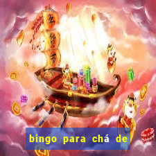 bingo para chá de bebê para imprimir grátis