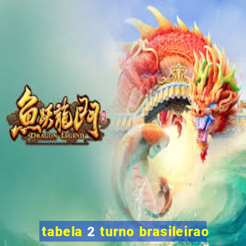 tabela 2 turno brasileirao