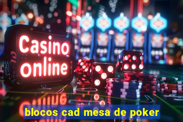 blocos cad mesa de poker