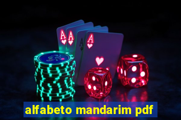 alfabeto mandarim pdf