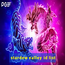 stardew valley id list