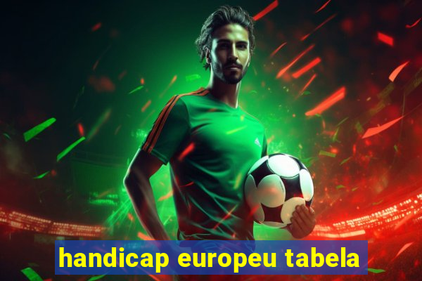 handicap europeu tabela